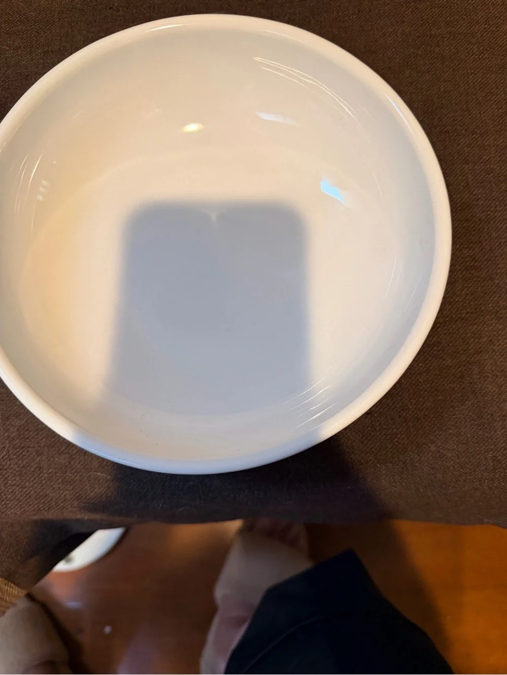 White Embossed Ceramic Serving Bowl - Home Dining
